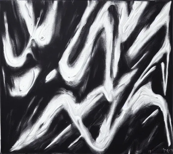 Image similar to monochrome artwork called oblivion. abstract canvas. oil paintings, wax art.