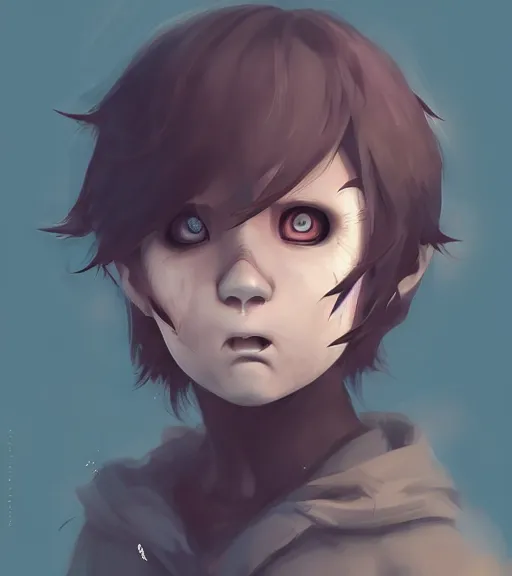 Prompt: beautiful little boy anime character inspired by jason voorhees, art by rossdraws, wlop, ilya kuvshinov, artgem lau, sakimichan and makoto shinkai, concept art, anatomically correct, extremely coherent, realistic, mask, smooth hd, 8 0 s haircut, red lighting