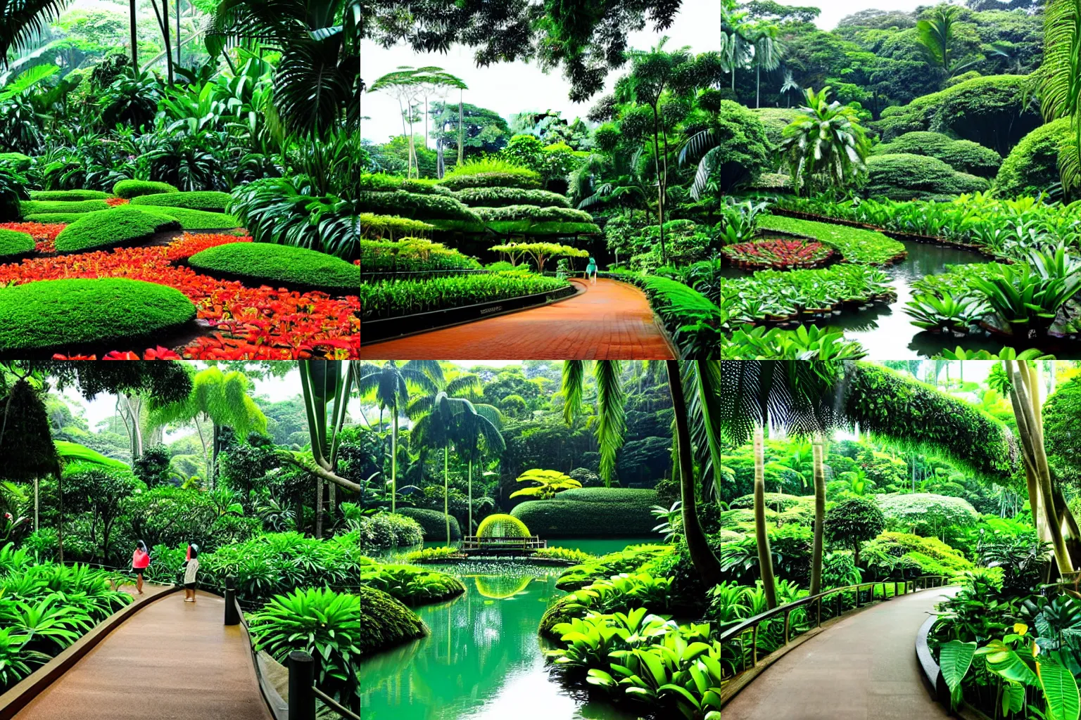 Prompt: singapore botanical garden