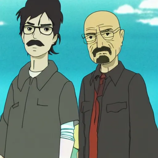 Prompt: breaking bad, by studio ghibli