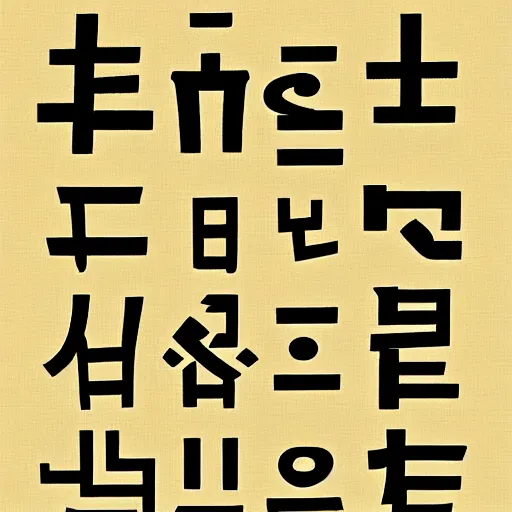 Image similar to poem written in futuristic hangul