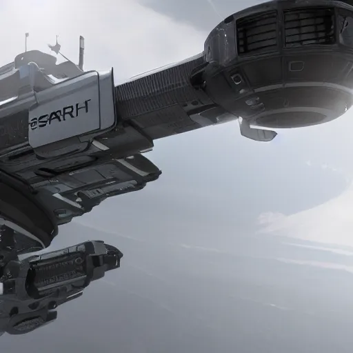 Prompt: dropship sparth 35mm film atmospheric photorealistic 8k