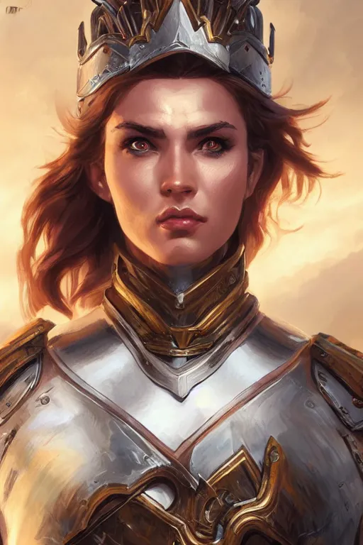 Image similar to amazon valkyrie athena, d & d, fantasy, portrait, highly detailed, headshot, digital painting, trending on artstation, concept art, sharp focus, illustration, art by artgerm and greg rutkowski and magali villeneuve