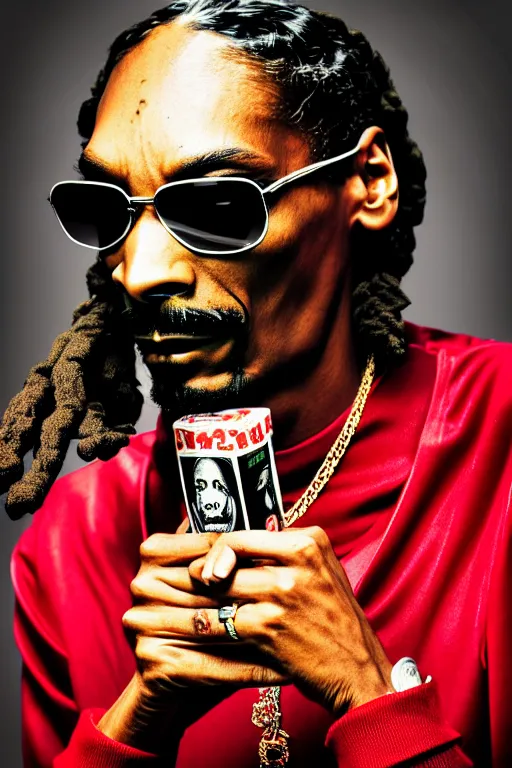 Prompt: snoop dogg smoke djarum super ciggaretes, high resolution, photorealistic, pop art, smooth, bokeh details, 4 k, aesthetic lighting, dynamic resolution, baroque object, sharp focus, hyperdetailed object, professional photography, pullitzer winning, by karah mew and adnan abidi and jodie bateman