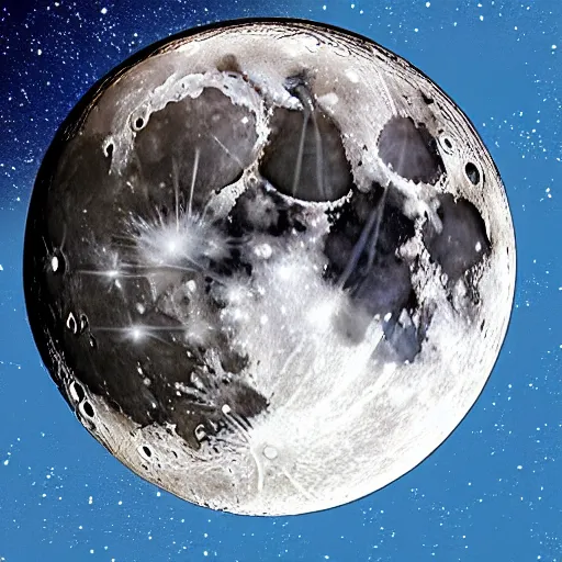 Image similar to moon hits the earth, epic, ultra detailed