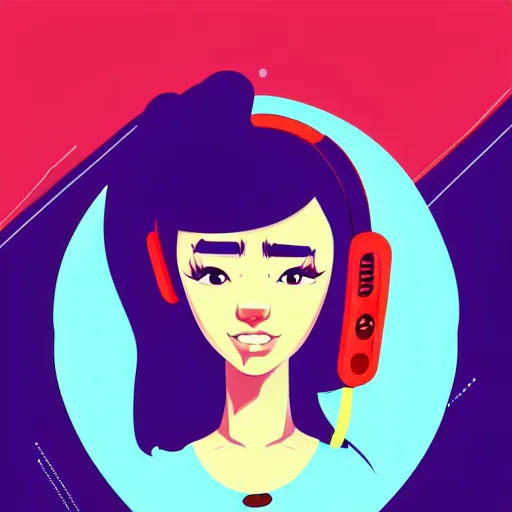 Image similar to 2 d character design, female rapper, vector art, digital art, portrait, 4 k, 8 k, sharp focus, smooth, illustration, concept art, music artist