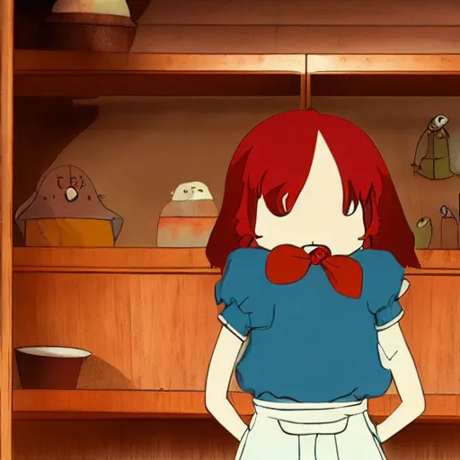 Prompt: photo of ponyo in the backrooms