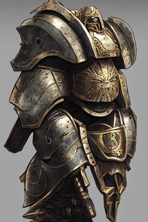 Image similar to armor portrait heros warhammer 4 0 k horus heresy fanart - the primarchs emperor by johannes helgeson animated with vfx concept artist & illustrator global illumination ray tracing hdr fanart arstation zbrush central hardmesh 8 k octane renderer comics stylized