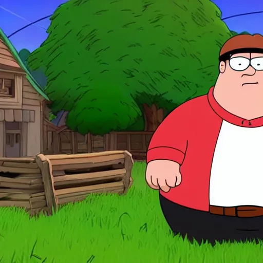 Prompt: family guy peter griffin in fortnite