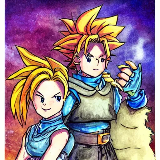 Image similar to chrono trigger fan art