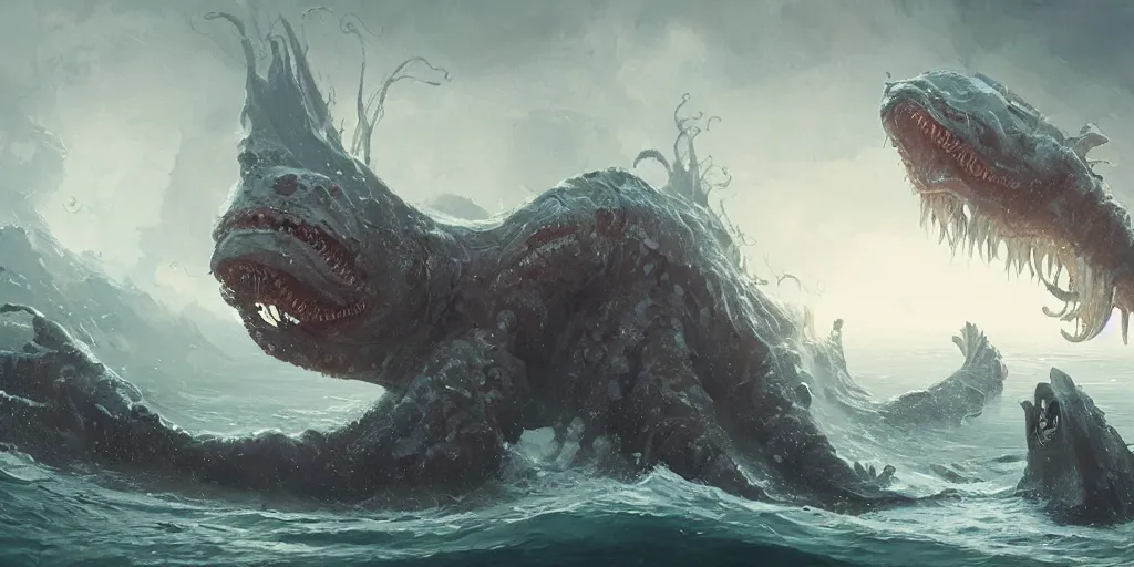sea monster concept art