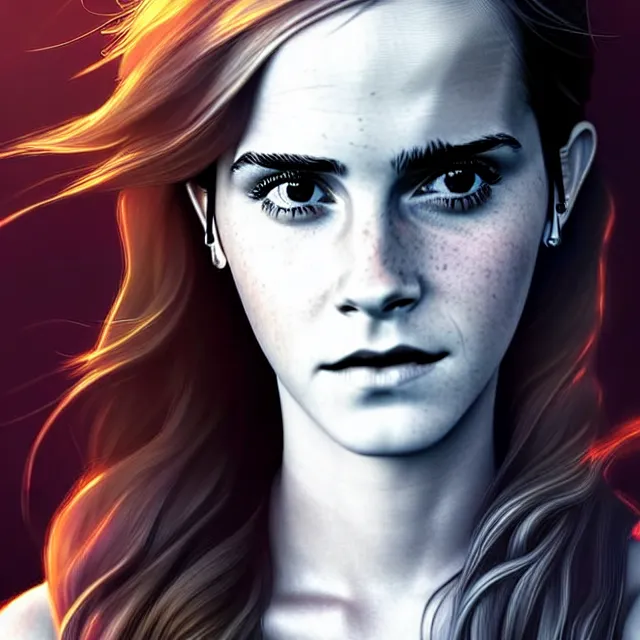 Prompt: epic professional digital art of emma watson, best on artstation, cgsociety, wlop, Behance, pixiv, cosmic, epic, stunning, gorgeous, much detail, much wow, masterpiece