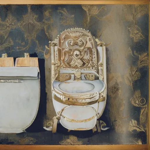 Image similar to a toilet made from solid gold. highly detailed, ornate, photorealistic