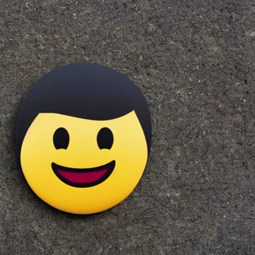 Prompt: a smiling emoji.