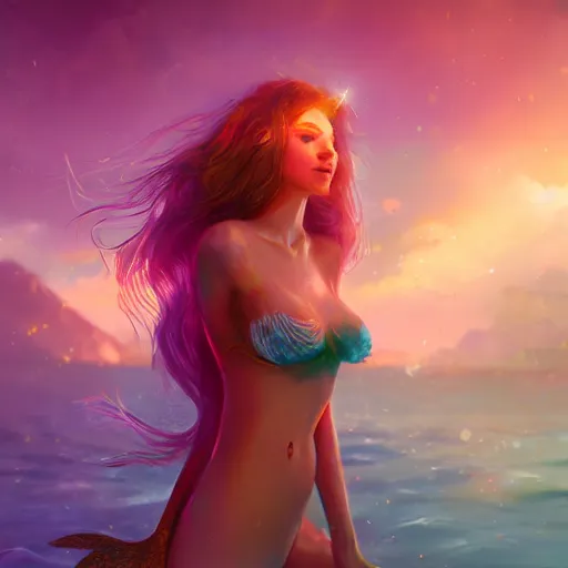 Image similar to a mermaid, cinematic lighting, soft bokeh, fantasy, modern, colourful, highly detailed, digital painting, artstation, deviantart, concept art, sharp focus, illustration