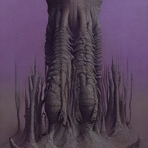 Prompt: aliens from the second edition of barlowe's guide to extraterrestrials, highly detailed, photorealistic, artstation, artwork by beksinski and moebius