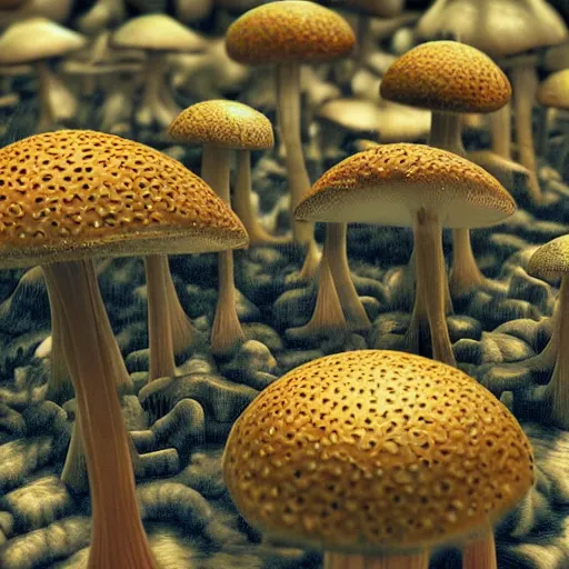 Prompt: beautiful extreme closeup photo of frontiers in human psilocybin molecular magazine September retrofuturism mushroom edition, highly detailed, soft lighting