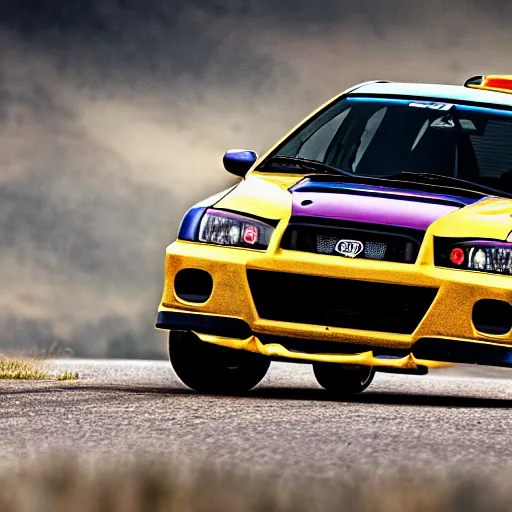 Image similar to velociraptor mongoliensis as wrx impreza, hdr 8 k