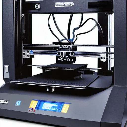 Prompt: the worlds most high tech 3 d printer