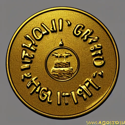 Image similar to gold coin design for the holy grail