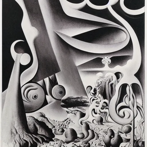 Image similar to visions of xanadu, by stanislaw szukalski, marcel duchamp, salvador dali, rene magritte, andre breton