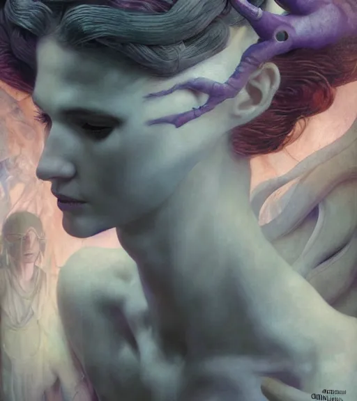 Image similar to nightmare poison maiden in the fortress of lies, by annie swynnerton and tino rodriguez and charlie bowater and tom bagshaw and nicholas roerich and jean delville and evelyn de morgan and lucien freud, dramatic lighting, floral tattoos, rich colors, smooth sharp focus, anime key visual, extremely detailed, adolf wolfli