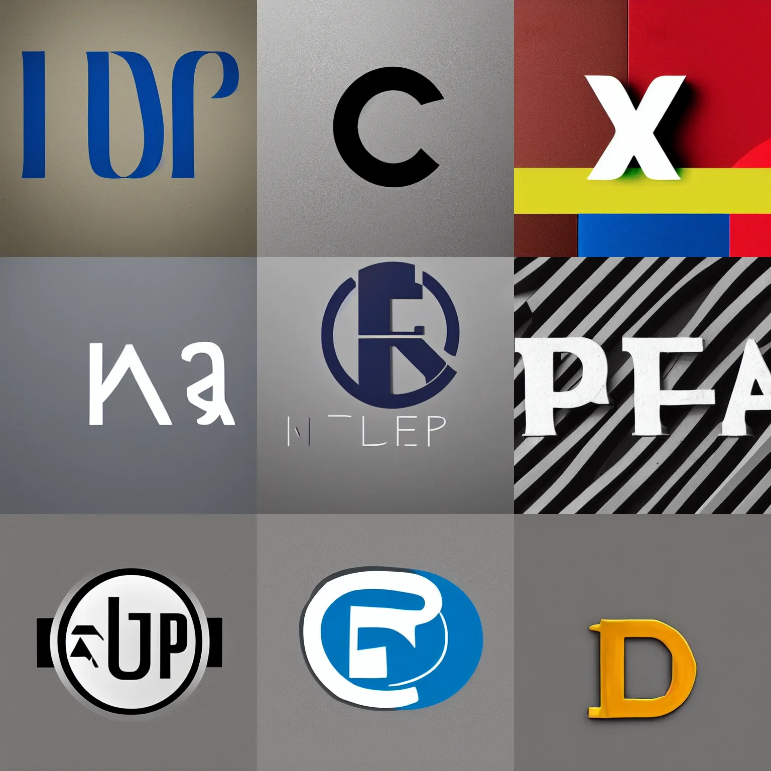 Prompt: “a modern corporate logo featuring the letter a”