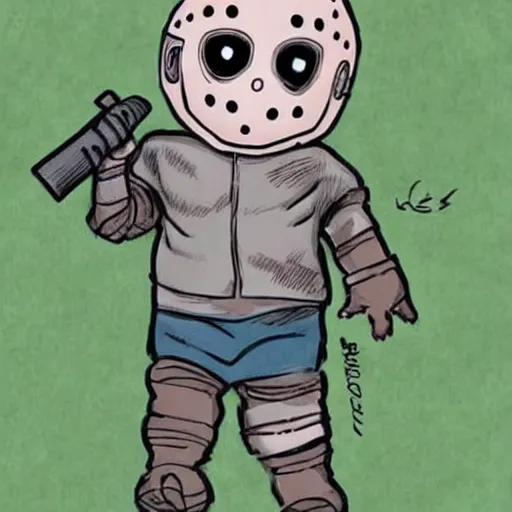 Jason from the 🗑️ — Stuff i drew in twitter , a young/baby version