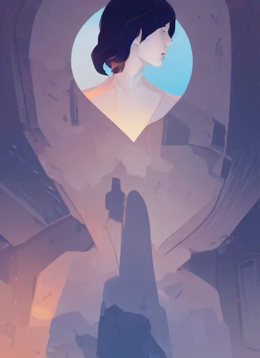 Image similar to a ghost. clean cel shaded vector art. shutterstock. behance hd by lois van baarle, artgerm, helen huang, by makoto shinkai and ilya kuvshinov, rossdraws, illustration, art by ilya kuvshinov