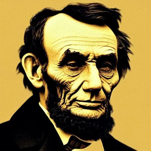 Prompt: abe lincoln is a street walker, style of norman rockwell, rule of thirds, sharp.