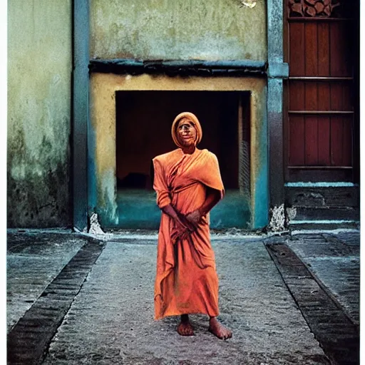 Prompt: photograph of a woman by steve mccurry