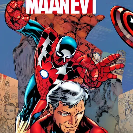 Image similar to Matteo Renzi Marvel comic book cover