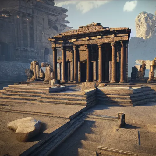 Image similar to temple of the ancient, unreal engine 5, octane render, nanite