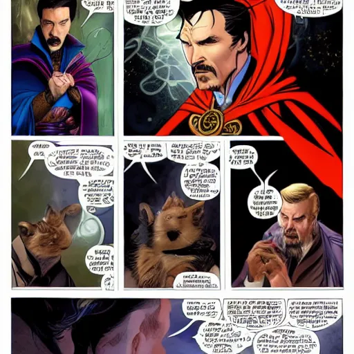 Prompt: doctor strange is doctor doolittle