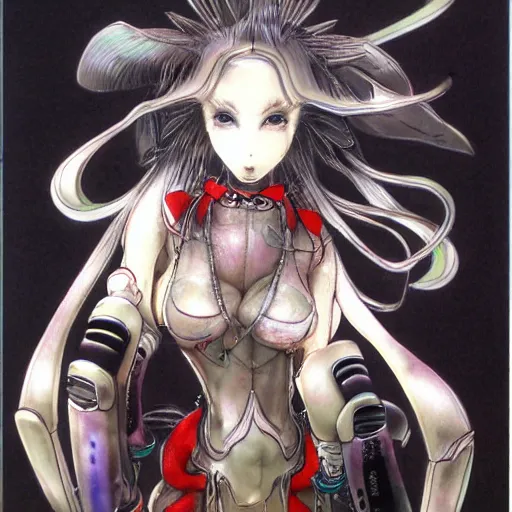 Image similar to samuri by yoshitaka amano