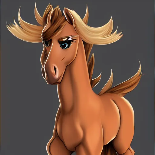 Image similar to anthropomorphic mare, horse woman, highly detailed, trending on furaffinity