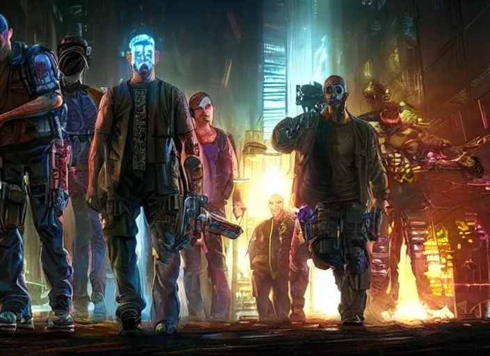 Image similar to A still from the set of Shadowrun 2023, movie film, highly detailed, HDR