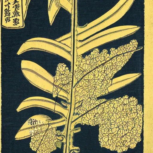 japanese woodcut of a natural cycle of a plant from | Stable Diffusion ...