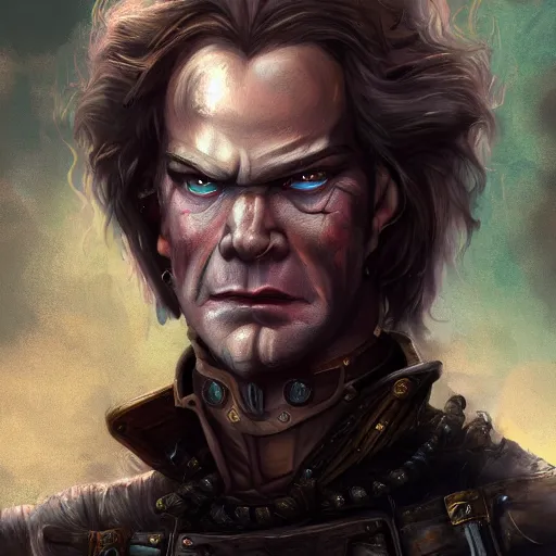 Image similar to vigo the carpathian, wlop on artstation