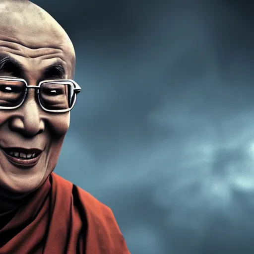 Prompt: Screenshot of the Dalai Lama in Skyrim special edition, 4k resolution, octane render