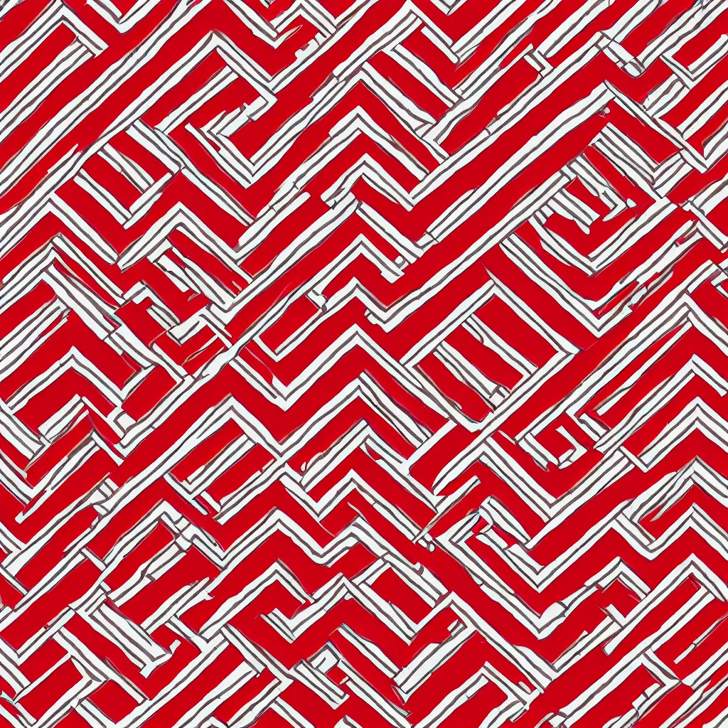 Prompt: red and white symmetric shockwave texture, 4k