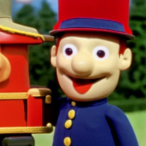 Image similar to herman goering in postman pat, bbc