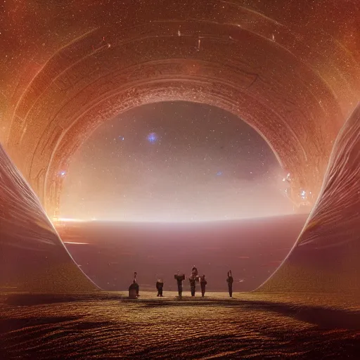 Image similar to interstellar gateway, vray