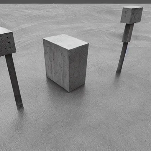 Prompt: concrete art. trending on polycount.