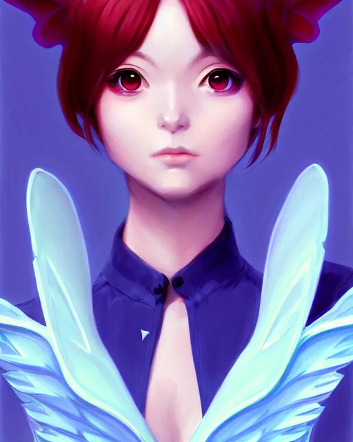 Prompt: portrait of a cute anime pixie with wings, digital painting, artstation, concept art, smooth, sharp focus, illustration, art by disney, symmetry face, fine details. art by alex ross