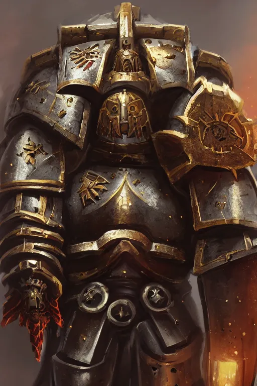 Image similar to armor portrait heros warhammer 4 0 k horus heresy fanart - the primarchs emperor by johannes helgeson animated with vfx concept artist & illustrator global illumination ray tracing hdr fanart arstation zbrush central hardmesh 8 k octane renderer comics stylized