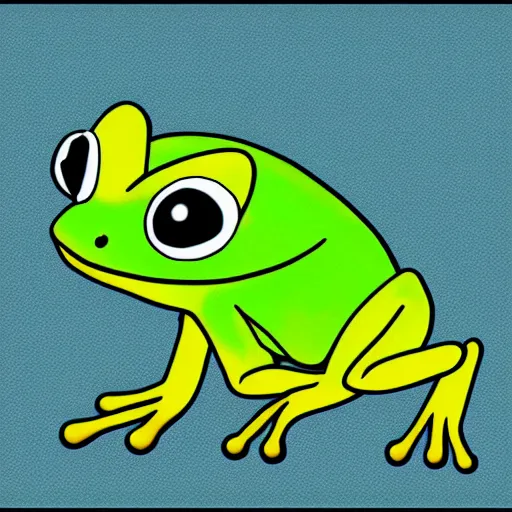 Prompt: adorable frog cartoon