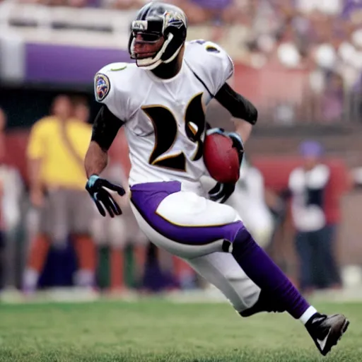 Prompt: chuck clark of the baltimore ravens, winning mvp