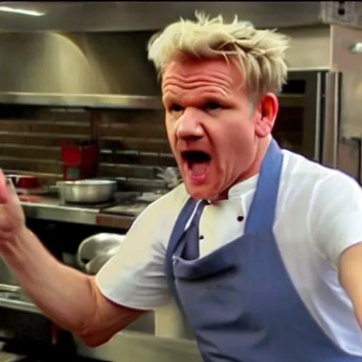 Prompt: gordon ramsay yelling at kfc employees on kitchen nightmares.