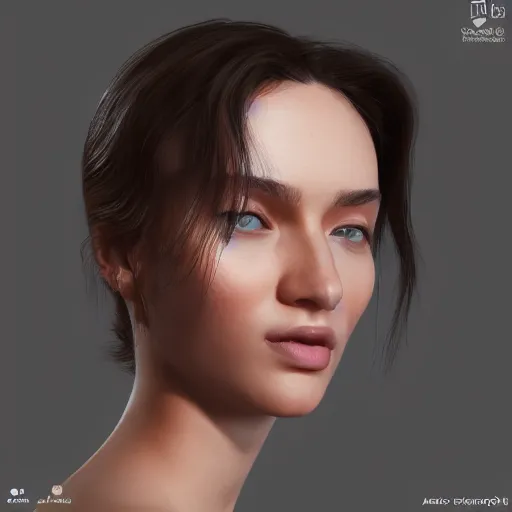 Prompt: the most beautiful woman in the world, in the style of julia razumova, beautiful, happy expression, cheery, unreal engine, octane rendering, 8 k, closeup headshot, smooth, trending on artstation, digital illustration, black hair